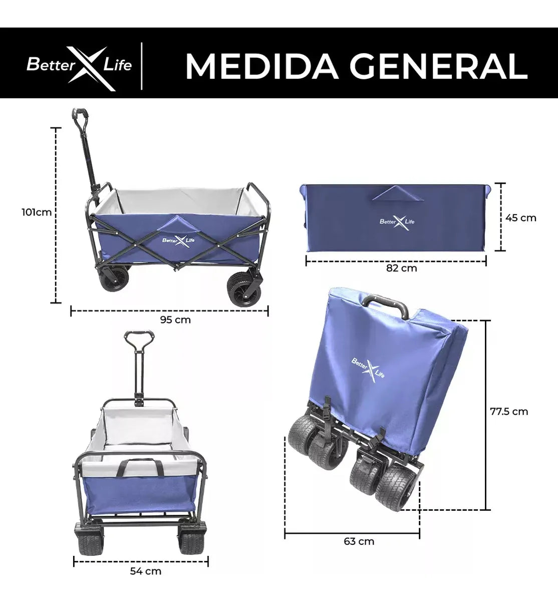 Carrito De Compras Para Mandado Transportador Hasta 100kg