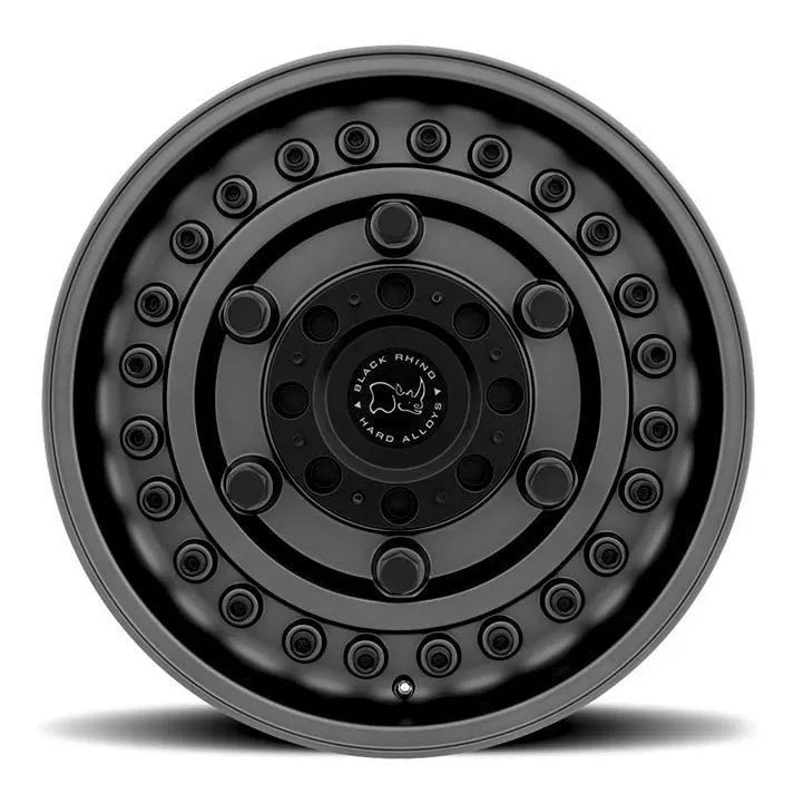 Rines Black Rhino Armory 18x9.5 5/127 5/139.7 Gun Black
