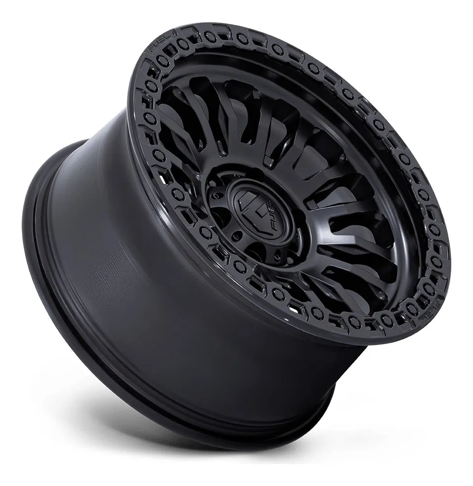Rin Fuel 17x8.5 6x139.7 Matte Black Para Fj Cruiser 2007-14 Rin0706 Fc857-rincon - Matte Black W-gloss Black Lip