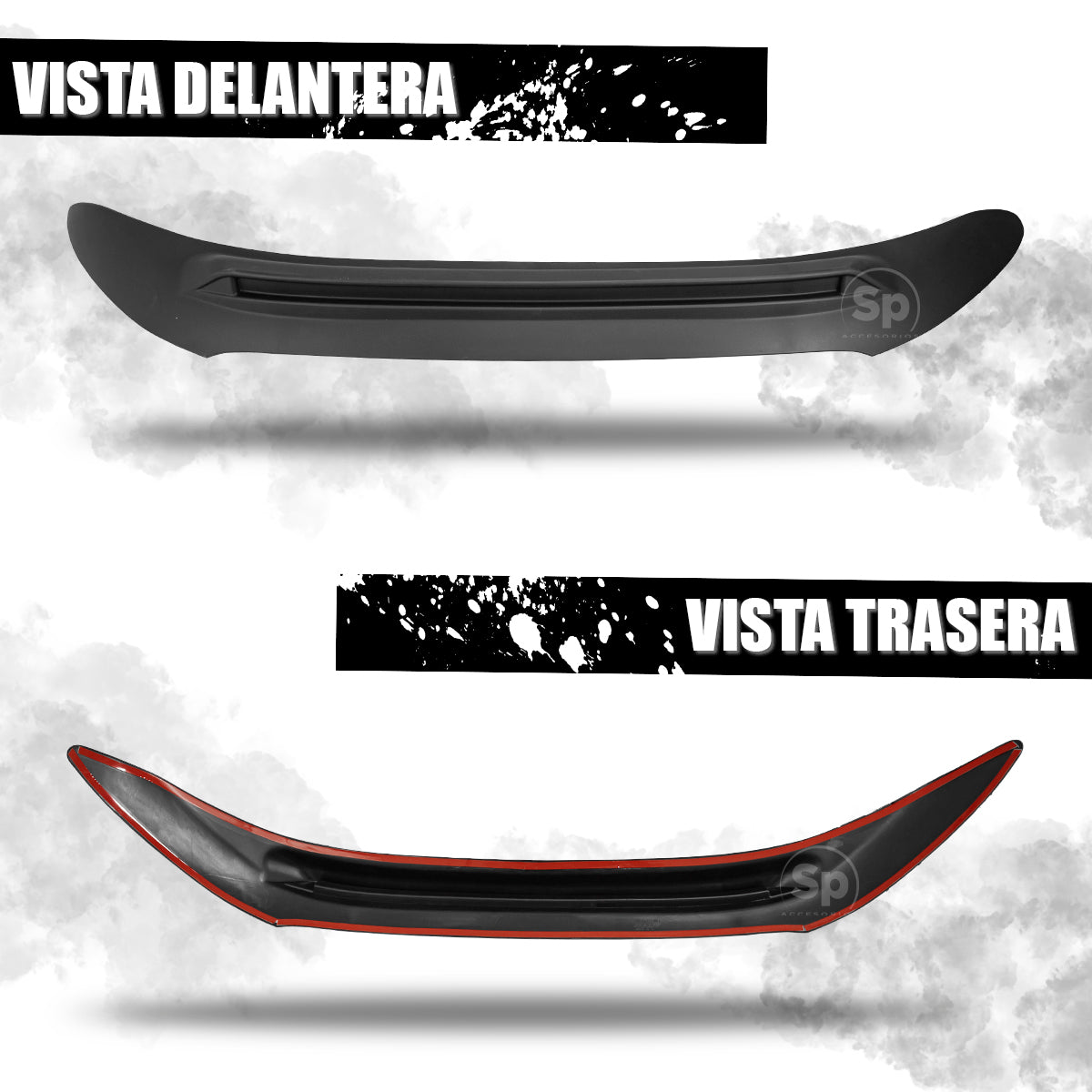 DEFLECTOR BOTA AGUAS CON LUCES LED PARA FORD RANGER 2016 - 2022