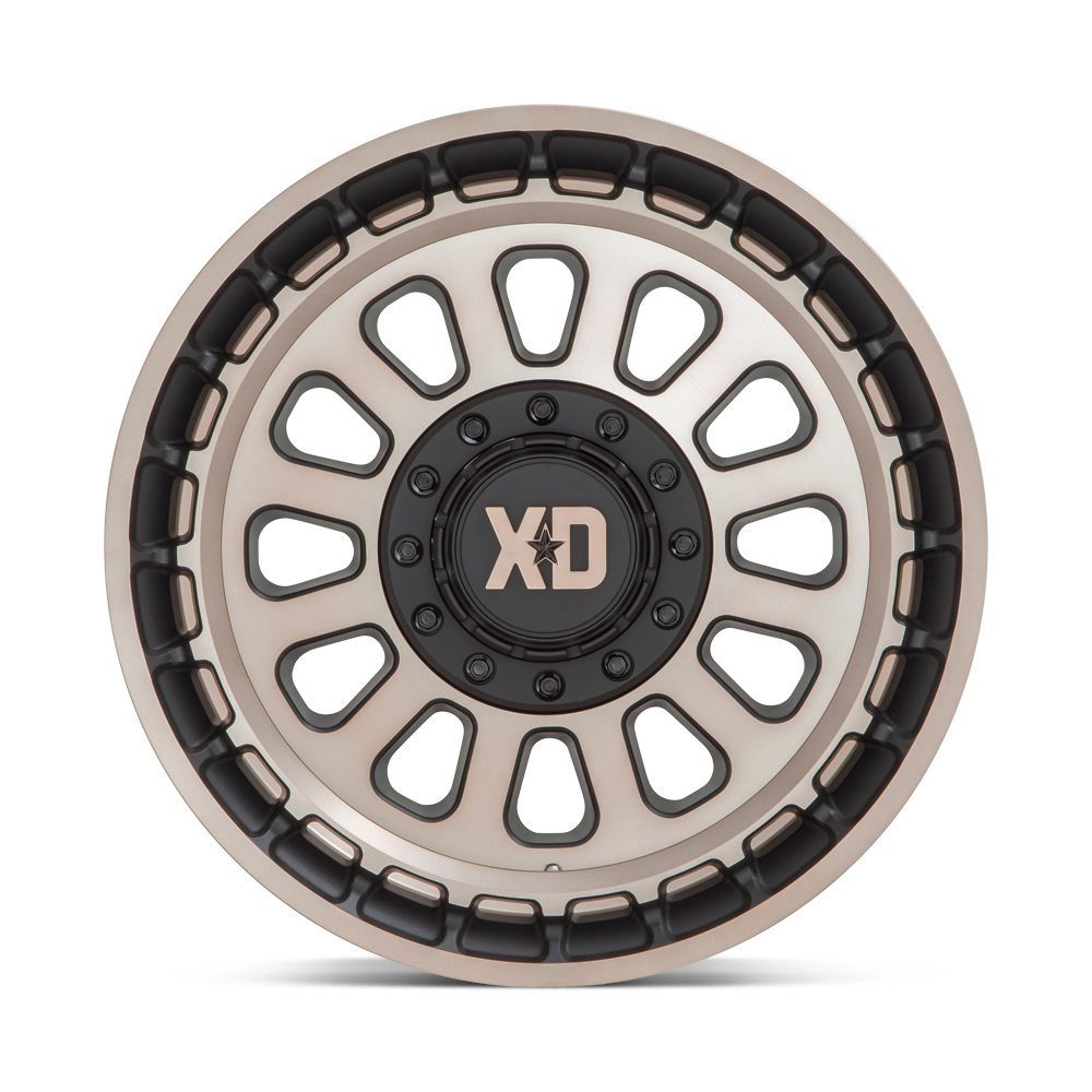 RINES KMC 17X9 6X135 / 139.7 CB106.1 XD856 OMEGA SATIN BLACK W/ BRONZE TINT