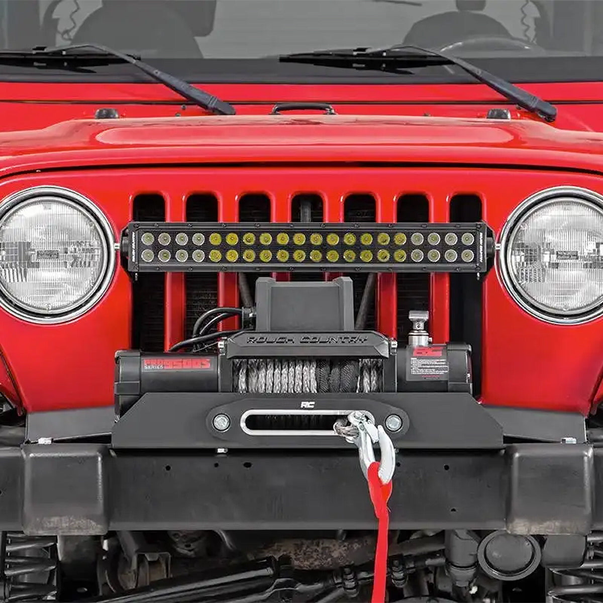 PLACA DE MONTAJE DE WICNH PARA JEEP WRANGLER TJ 4WD 1997 - 2006