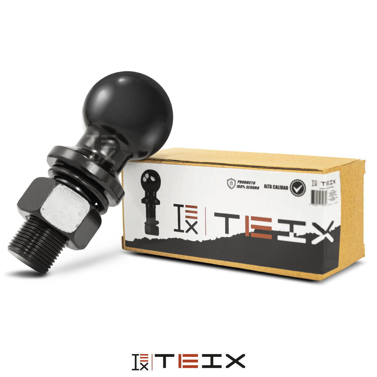 BOLA NEGRA COPLE TIRON REMOLQUE 2 PULGADAS ARRASTRE 6000 LBS