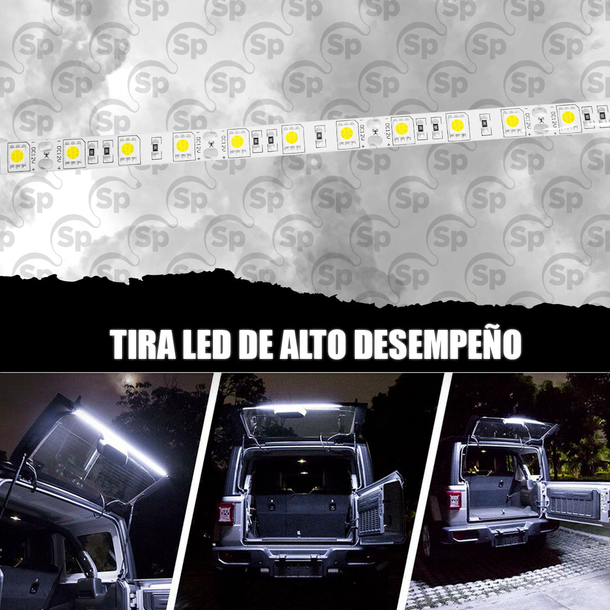 LUZ LED DE PUERTA TRASERA CAJUELA PARA JEEP WRANGLER JL 2018 - 2024