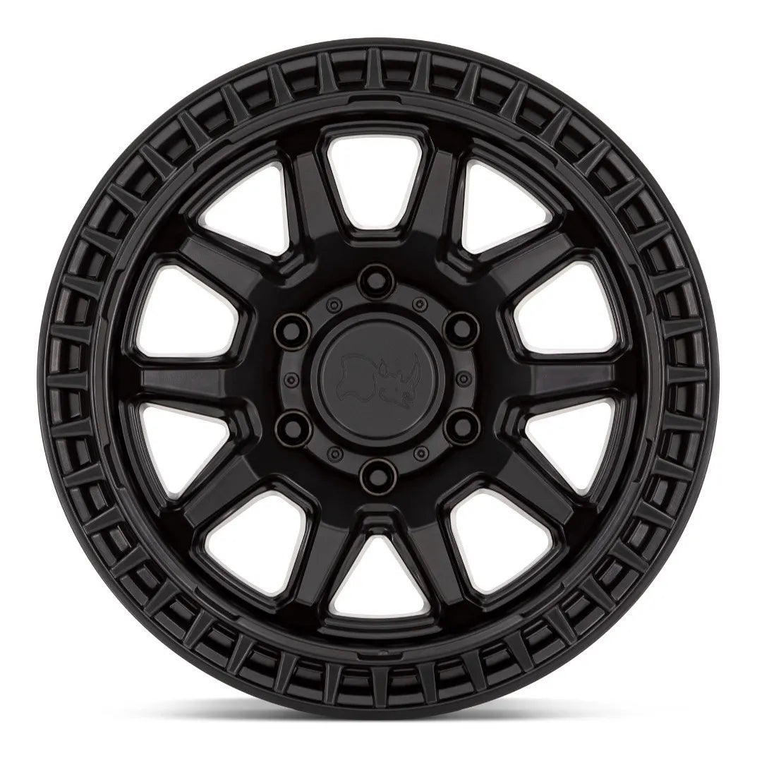 Rines Black Rhino Calico 17 6/139 Tacoma L200 Bronco S10 Max Matte Black