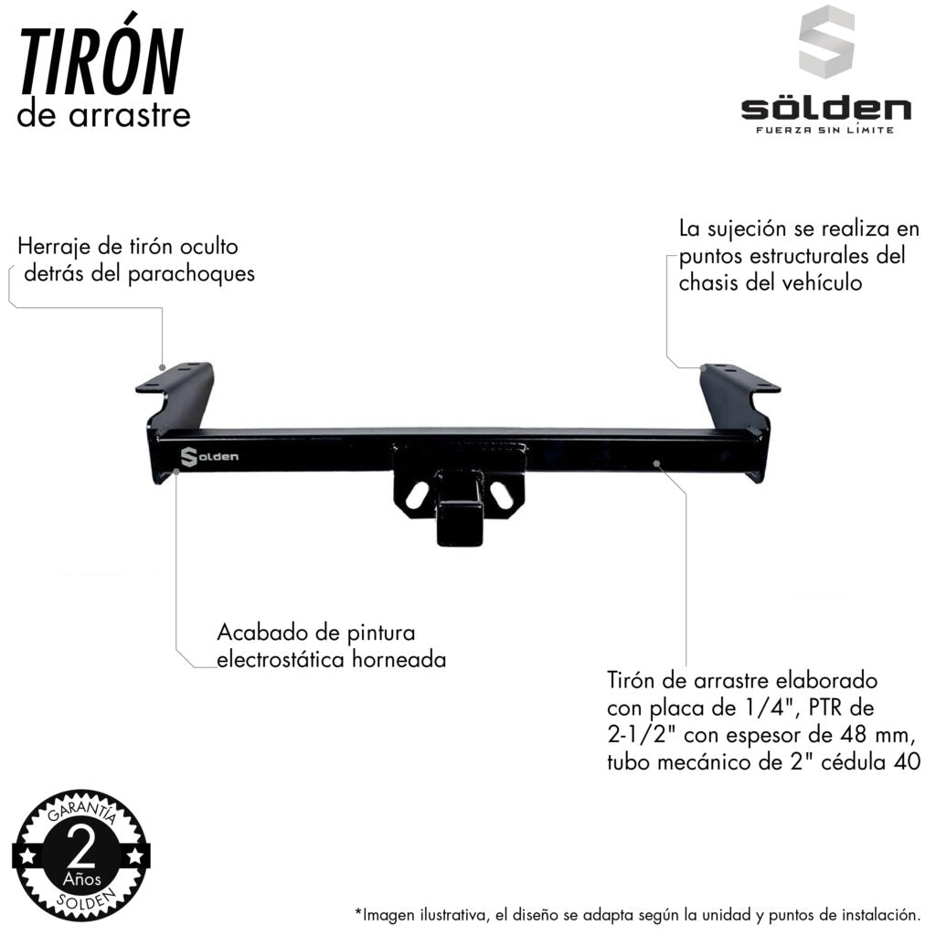 TIRON DE ARRASTRE JALON PARA TOYOTA TACOMA 2016/2023 SÖLDEN