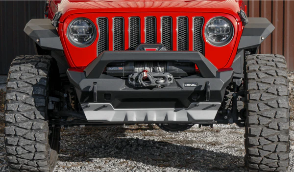 DEFENSA DELANTERA RIVAL DE ALUMINIO STUBBY BUMPER JEEP WRANGLER JL 2018-2024 JK 2007- 2018 GLADIATOR 2020-2024