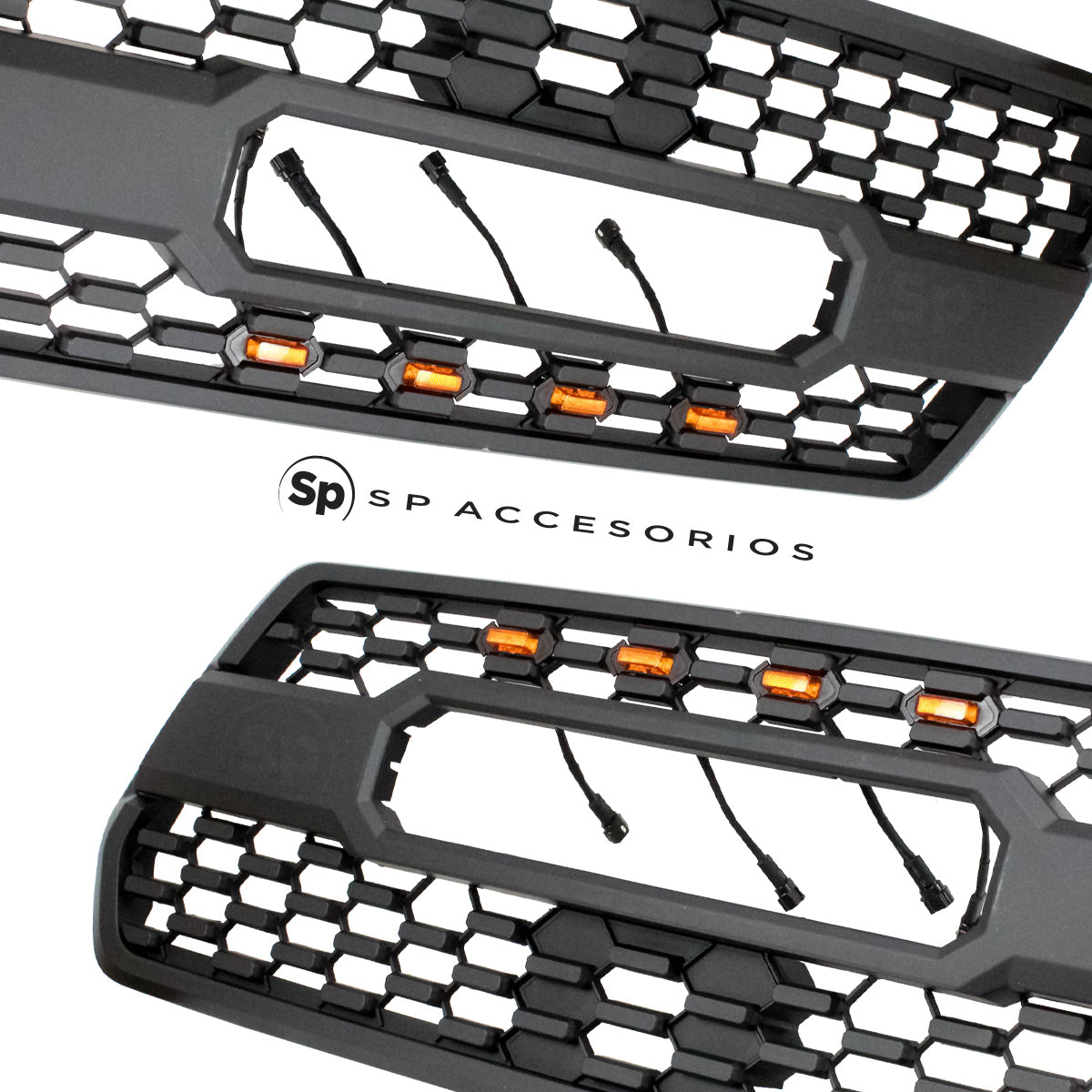 PARRILLA TRD PARA TOYOTA TACOMA 2016-2023 CON LED AMBAR