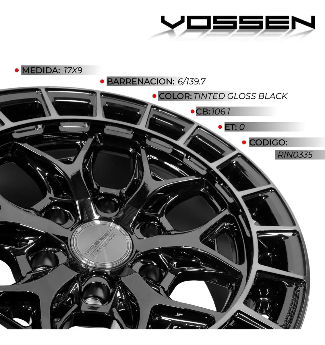 Rin Vossen 17x9 6x139 Mitsubishi Montero Sport 96-2