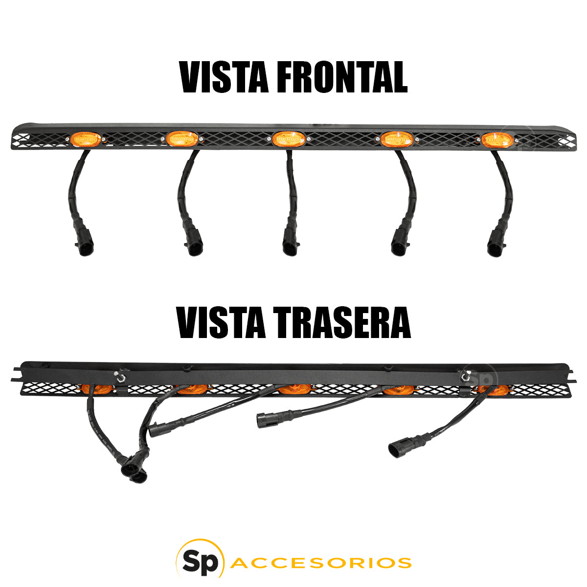 VISTA DE COFRE CON LUZ LED ÁMBAR PARA TOYOTA FJ CRUISER 2007 - 2017