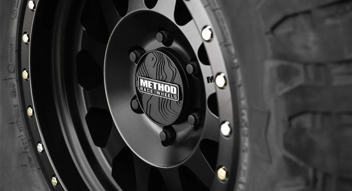 TAPA DE RIN METHOD SNAP IN, BLACK 107MM