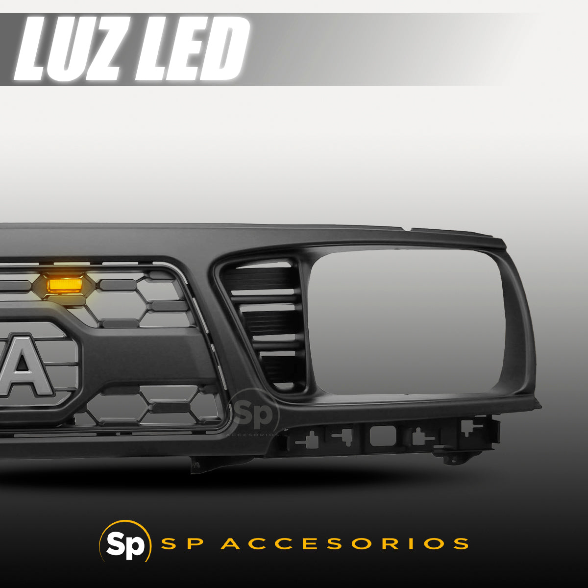 PARRILLA FRONTAL TIPO TRD CON LED PARA TOYOTA TACOMA 1995 - 1997