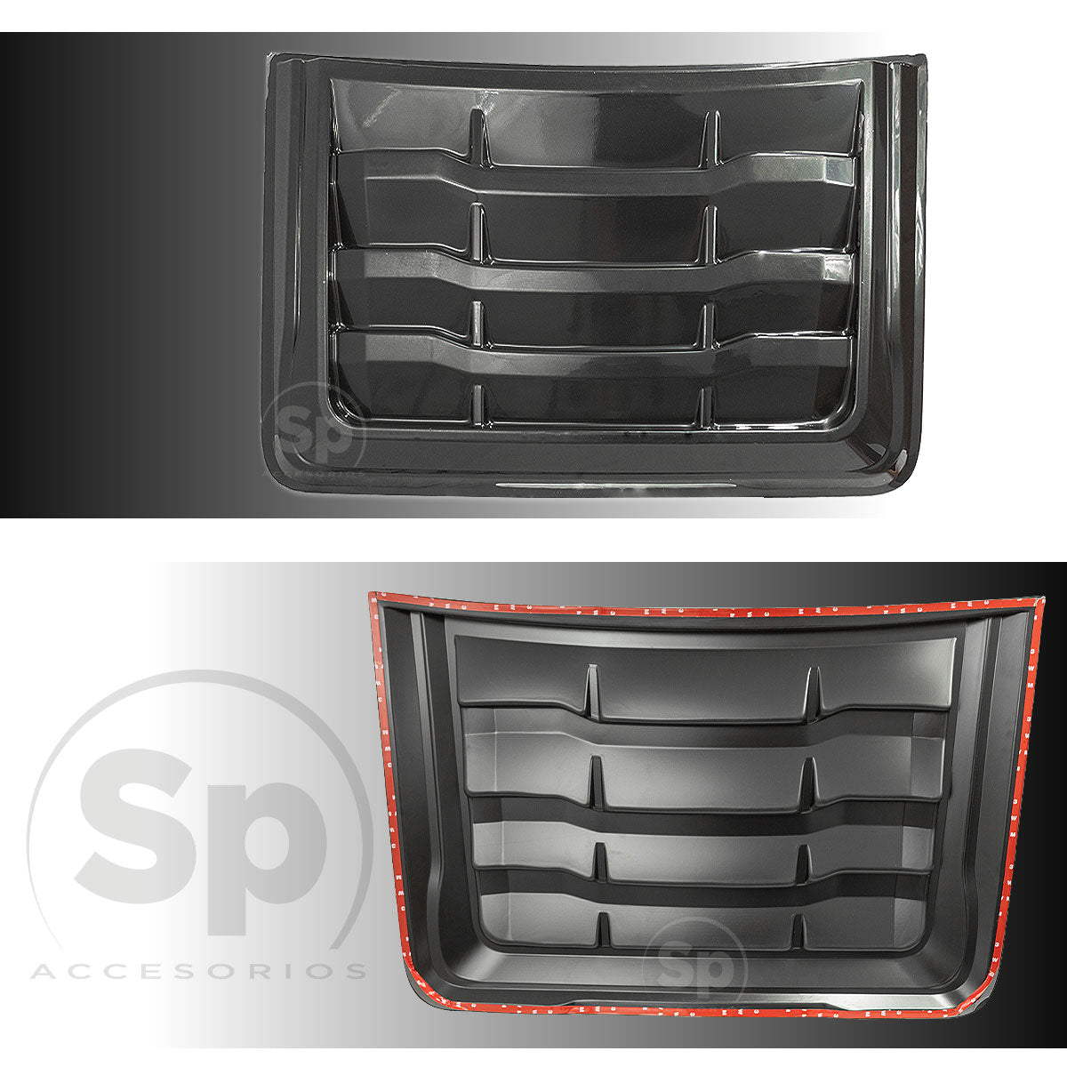 TOMA DE AIRE COFRE NEGRO MATE PARA FORD RANGER 2013 A 2022 ABS