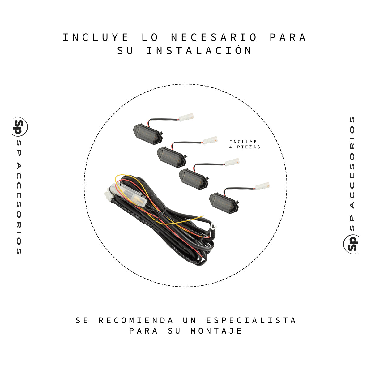 KIT DE LUCES LED AMBAR 4 PIEZAS PARA PARRILLA SUZUKI JIMNY 2020 - 2024