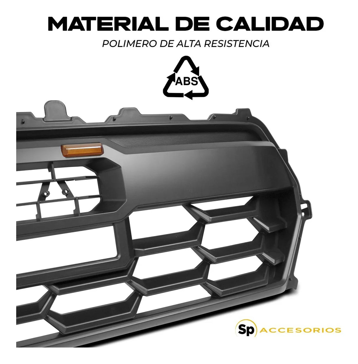 Parrilla Tacoma Trd Pro Con Barra LED y 3 LED Ambar Para Toyota Tacoma 2024 AL 2026 Nueva Linea