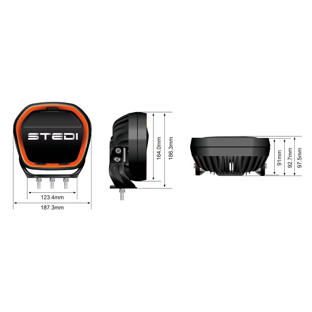 TYPE-X™ EVO 7 INCH FLOOD BEAM (SINGLE)