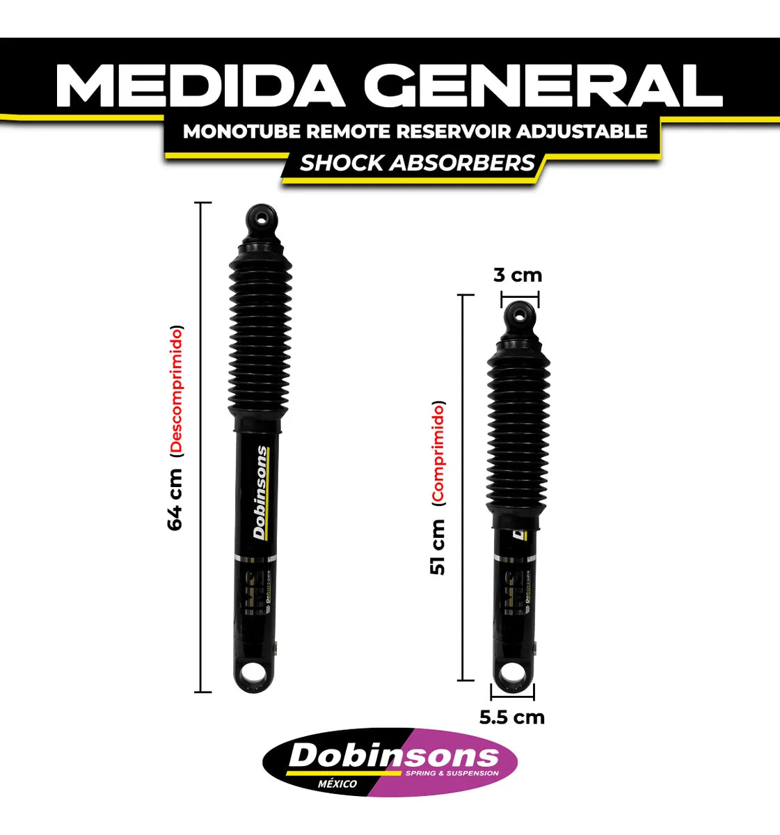 Amortiguador Trasero Dobinsons Monotubo Mitsubishi L200 2024