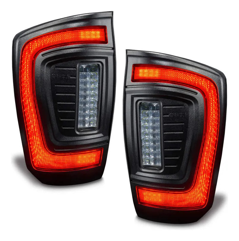 Par De Calaveras Led Oracle Para Tacoma 2016-2023 3ra Gen Ambos Lados Rojo/blanco