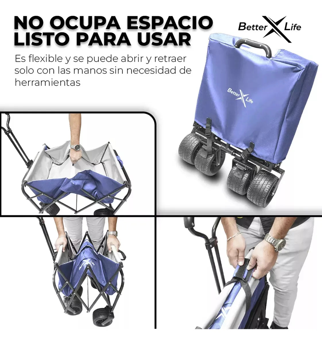 Carrito De Compras Para Mandado Transportador Hasta 100kg