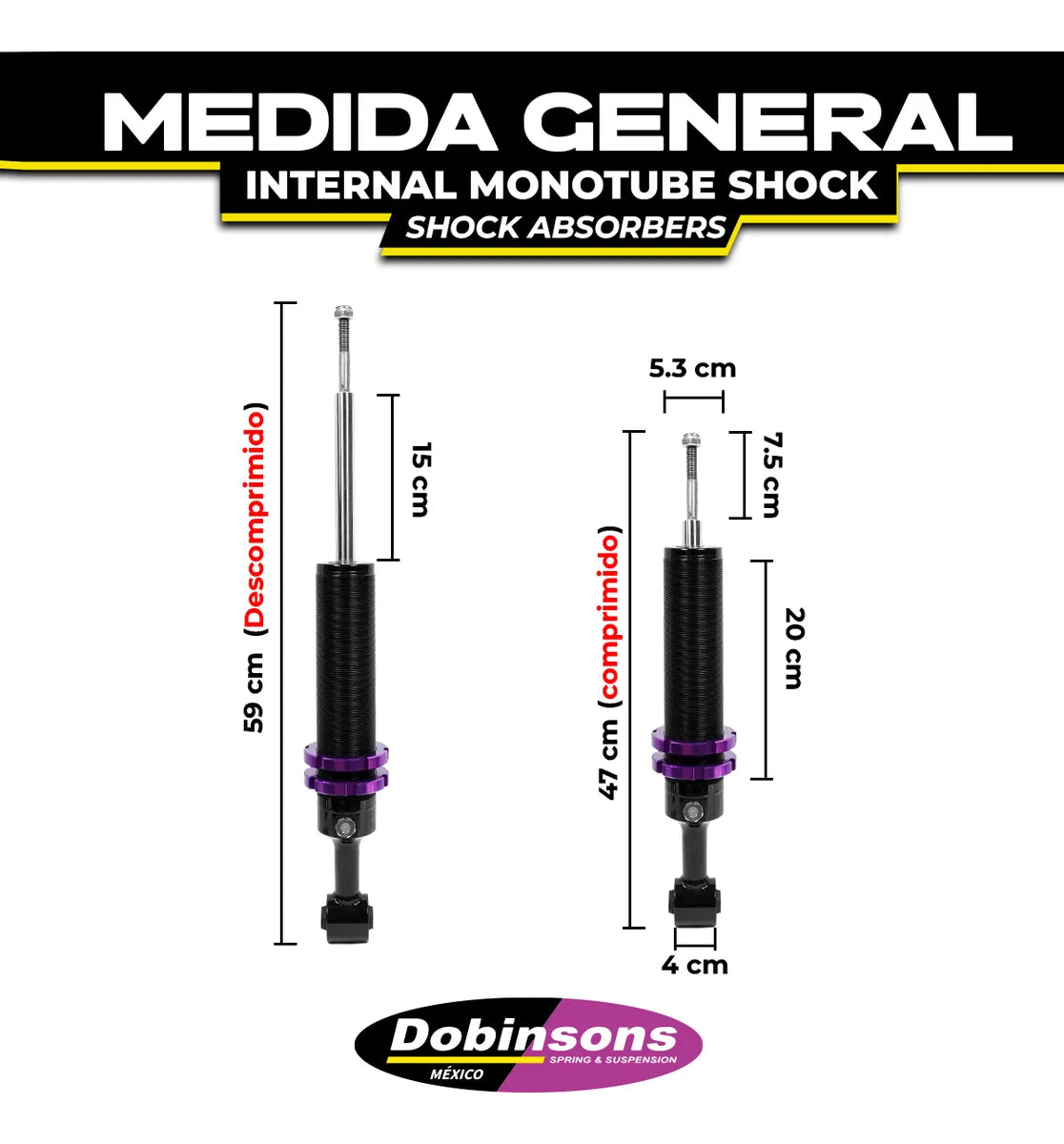 Amortiguador Dobinsons Monotubo Delantero Mitsubishi L200 24