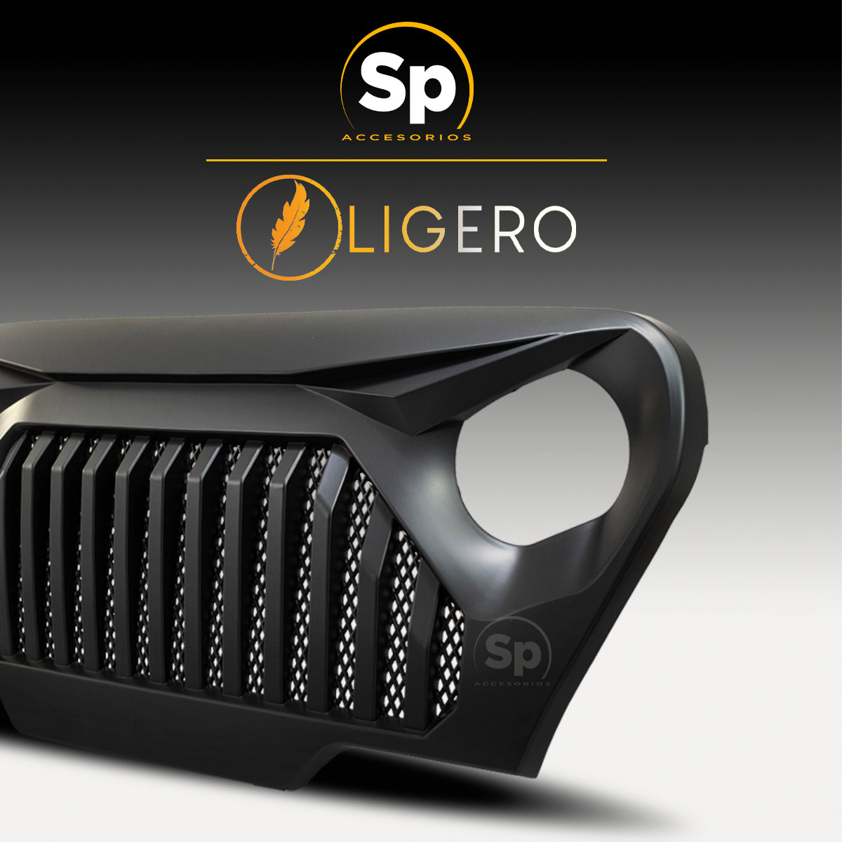 PARRILLA ANGRY ENOJADA PLÁSTICO ABS JEEP WRANGLER TJ 1997 - 2006