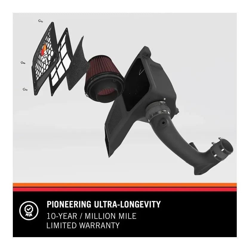 Filtro Alto Flujo Intake K&n +11 Hp Ford Bronco 2022+ 2.3l
