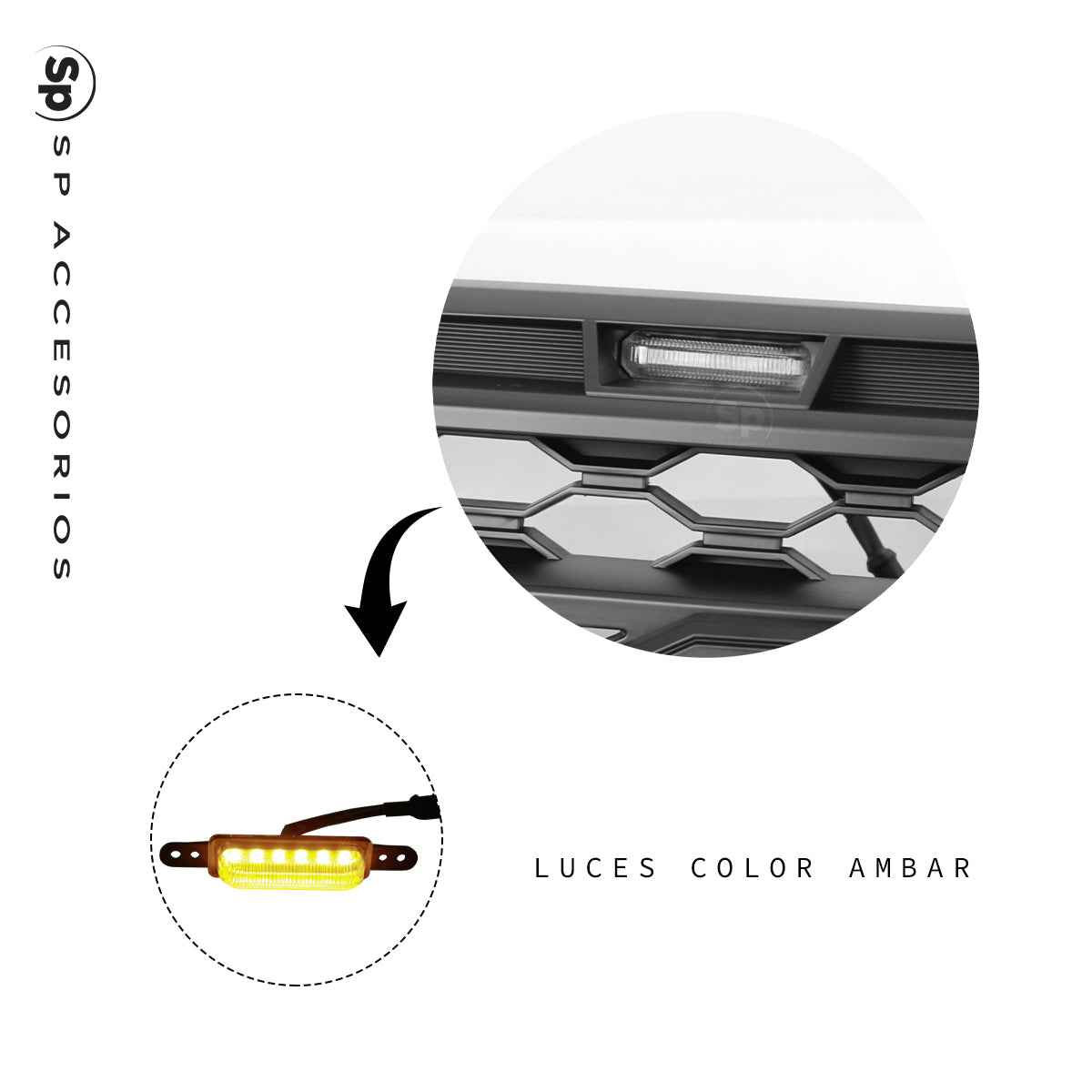 PARRILLA DELANTERA LED PARA FORD RANGER 2023 - 2024