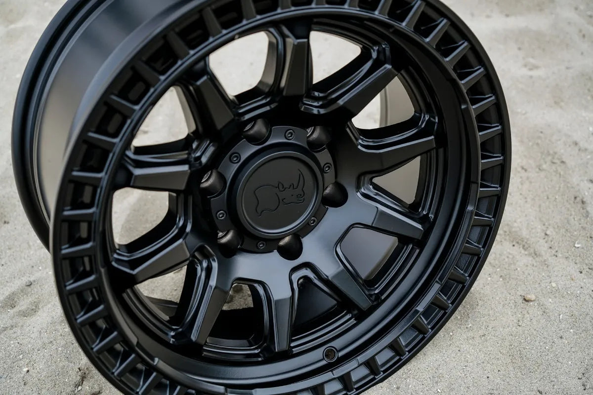 Rines Black Rhino Calico 17 6/139 Tacoma L200 Bronco S10 Max Matte Black