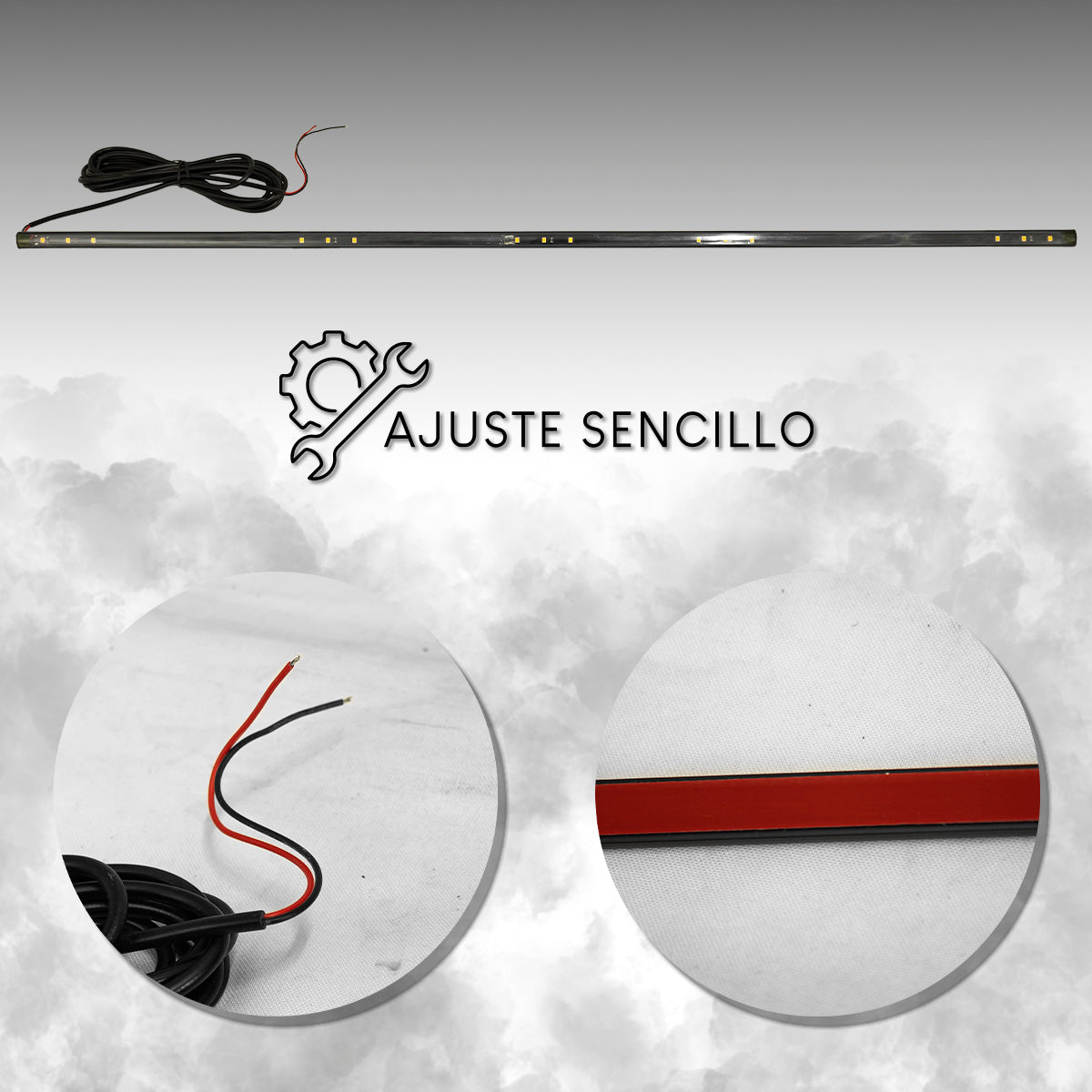 DEFLECTOR BOTA AGUAS CON LUCES LED PARA FORD RANGER 2016 - 2022