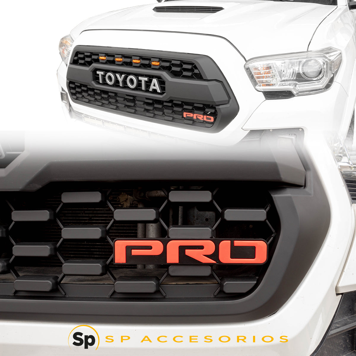 EMBLEMA PARRILLA PRO INSIGNIA ROJA PARA CAMIONETAS TOYOTA