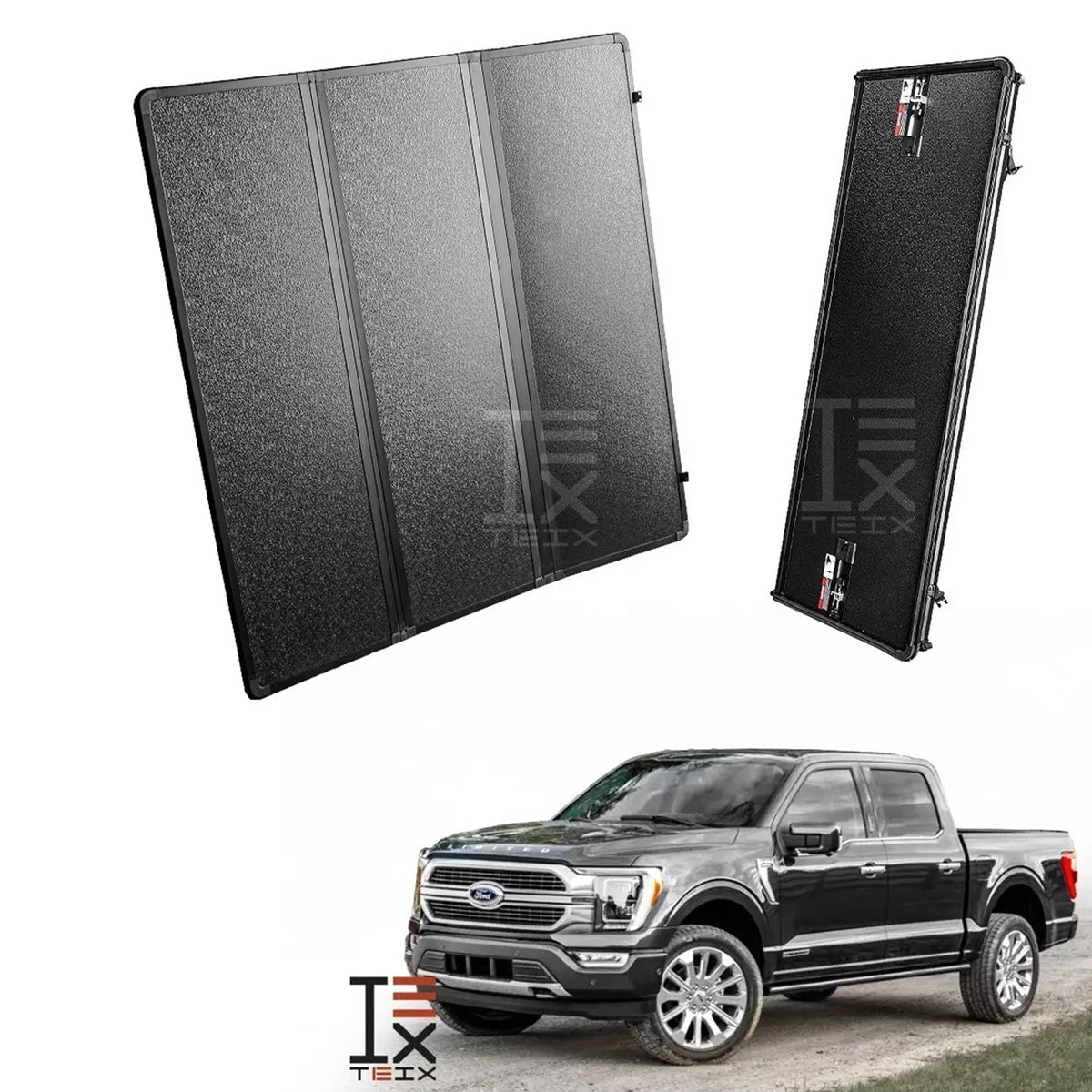 TAPA BATEA 3 PLIEGUES HARD 3-FOLD PARA FORD F150 2021 - 2023