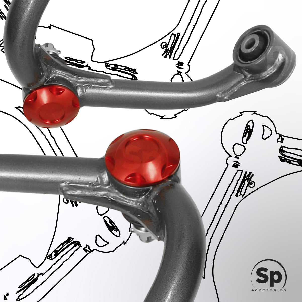 HORQUILLA SUPERIOR SUSPENSIÓN UPPER CONTROL NISSAN NP300 FRONTIER 2016-2023