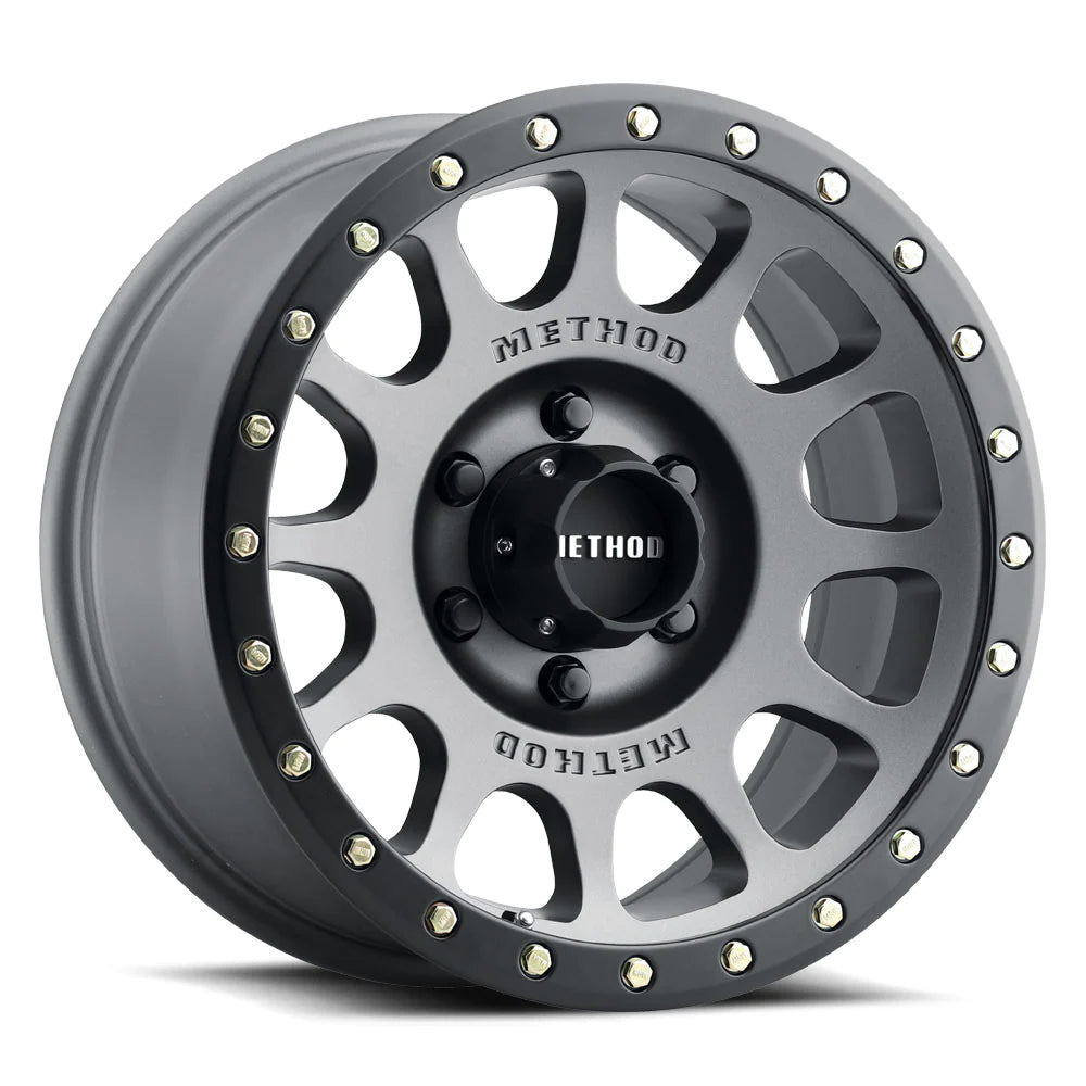 RINES METHOD MR305 17X8.5 5X127 CB94 ET0 TITANIUM - MATTE BLACK LIP