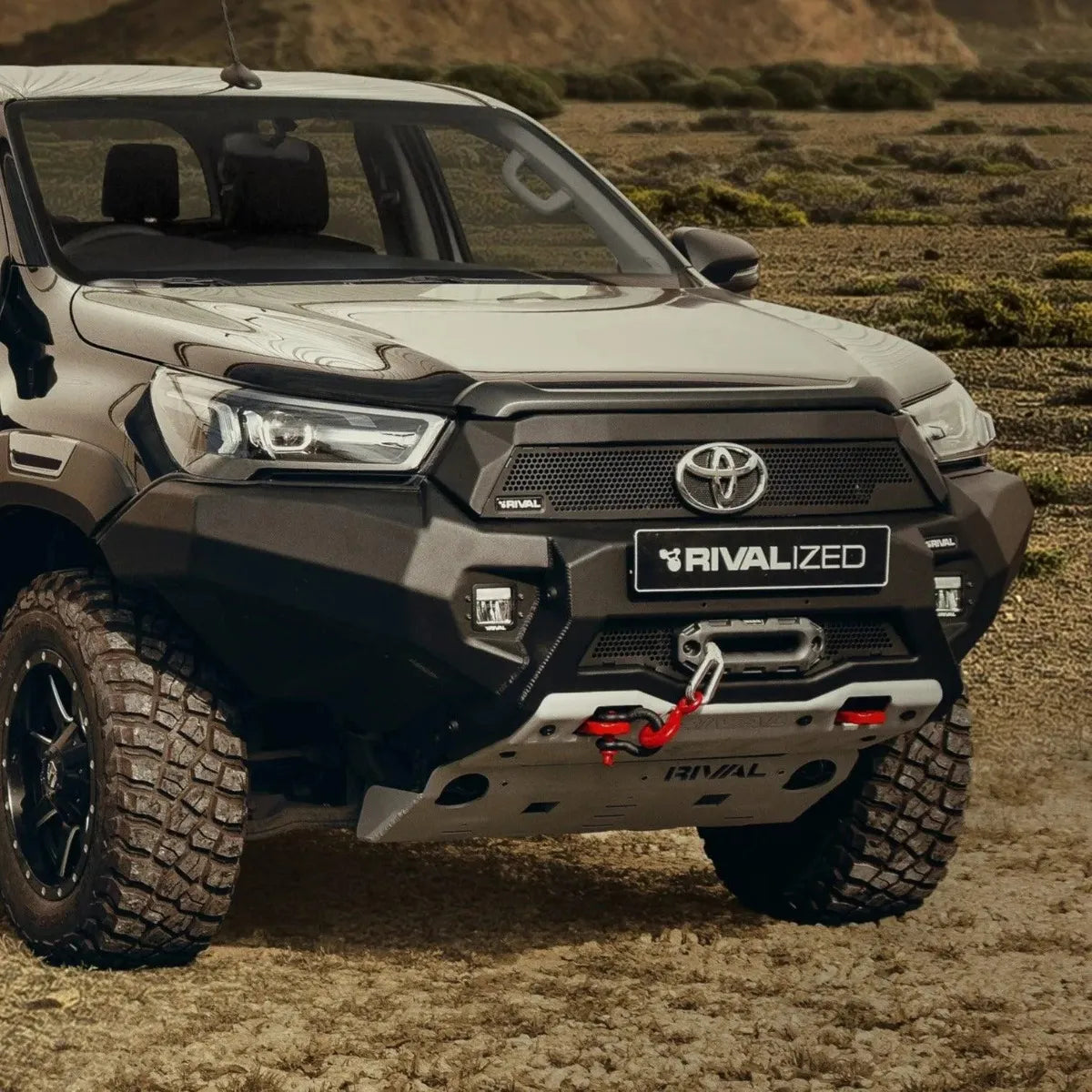 Bumper Delantero Sin Led Rival Para Toyota hilux 2021-25