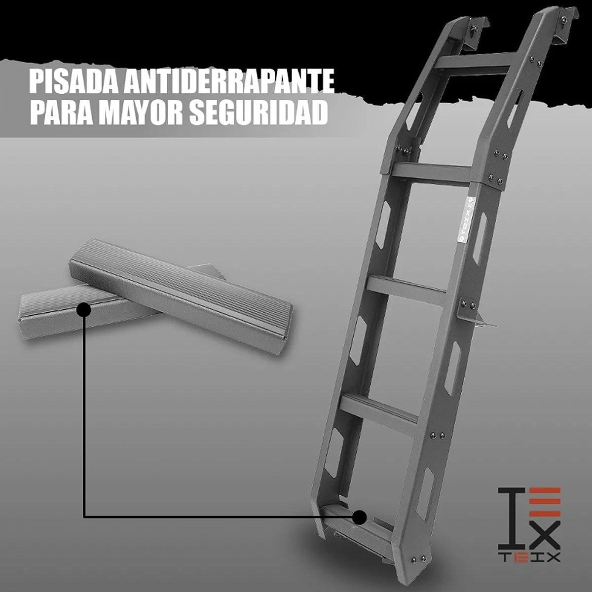 ESCALERA PUERTA TRASERA REFORZADA OFF ROAD 4X4 PARA SUZUKI JIMNY 2019 - 2023