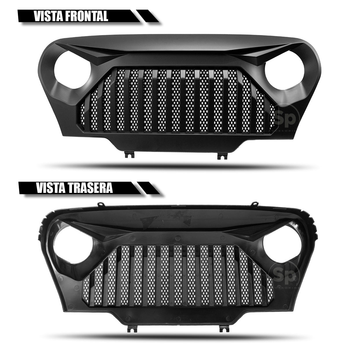 PARRILLA ANGRY ENOJADA PLÁSTICO ABS JEEP WRANGLER TJ 1997 - 2006