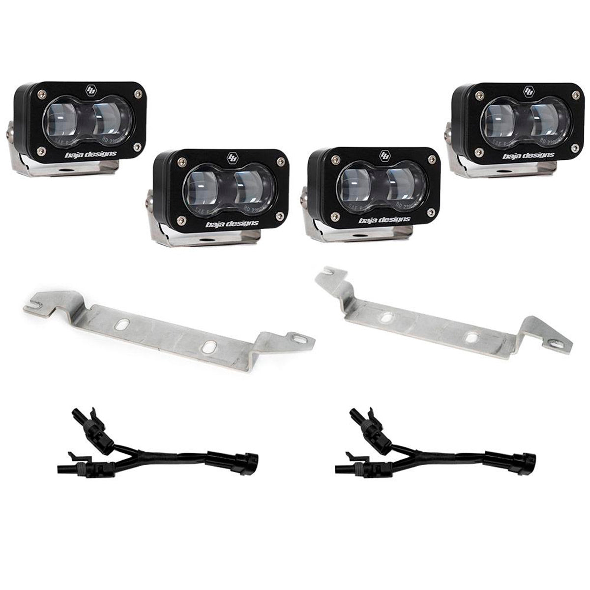 KIT DE REEMPLAZO DE LUCES ANTINIEBLA S2 BAJA DESIGN SAE OEM PARA TOYOTA TACOMA 2024+ - CLEAR