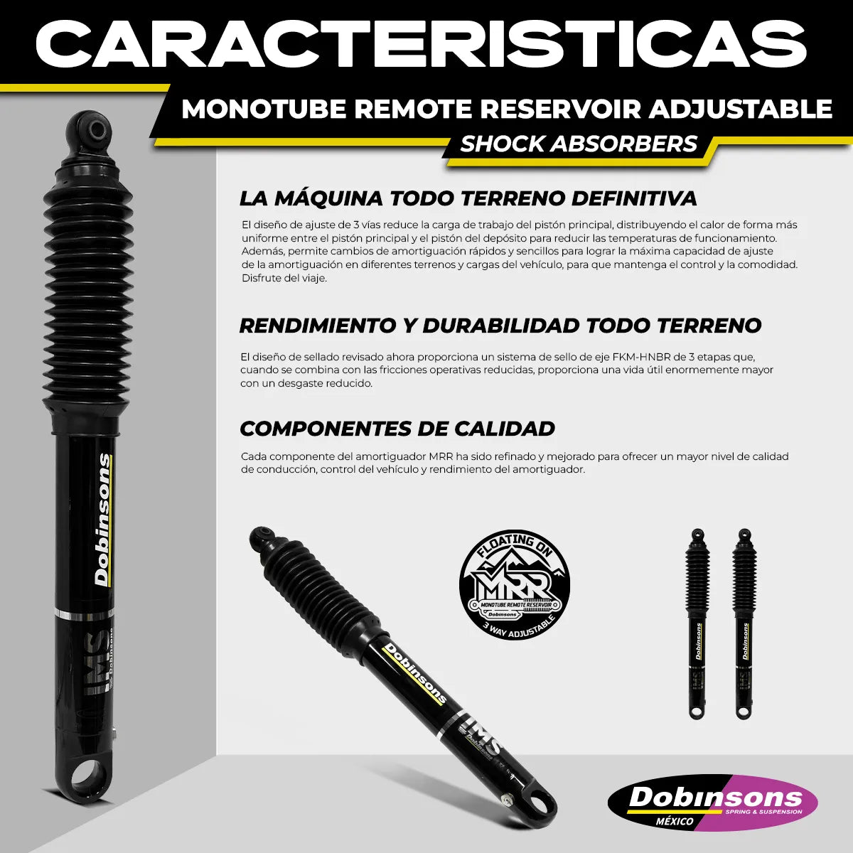 Amortiguador Trasero Dobinsons Monotubo Mitsubishi L200 2024