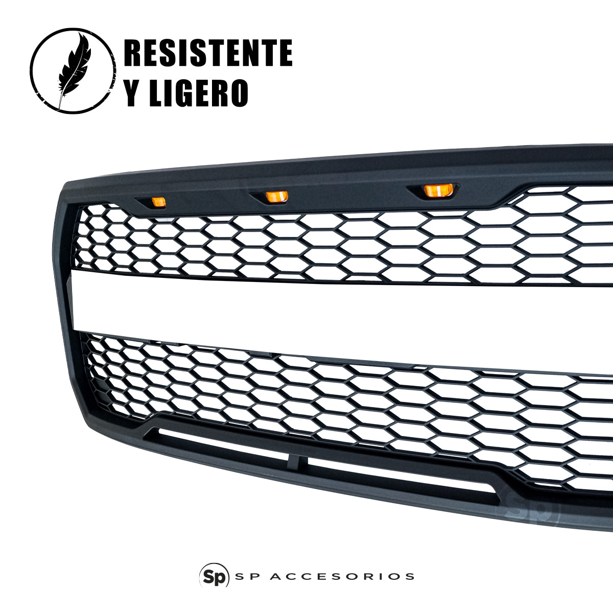 PARRILLA TIPO RAPTOR CON LEDS AMBAR PARA FORD F-150 LOBO 2015 - 2017