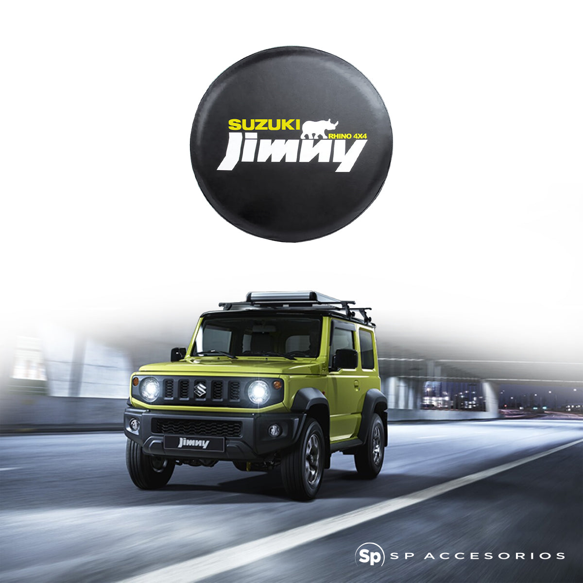 FUNDA CUBRE LLANTA DE REFACCION PARA SUZUKI JIMNY 2020 - 2024