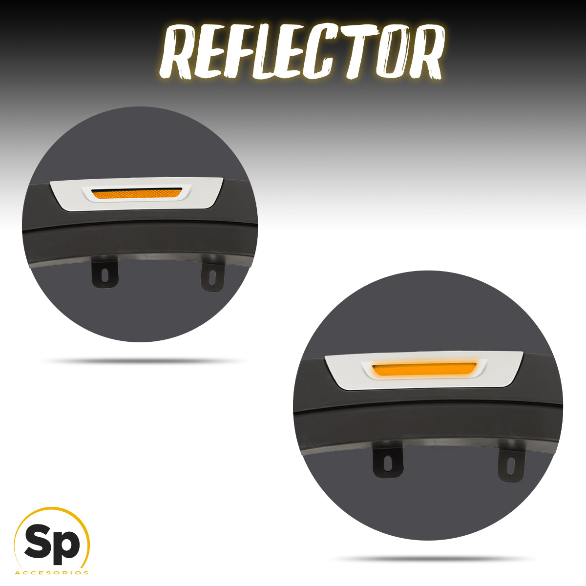 CANTONERAS ABS CON REFLECTOR PARA MITSUBISHI L200 2020 - 2023+