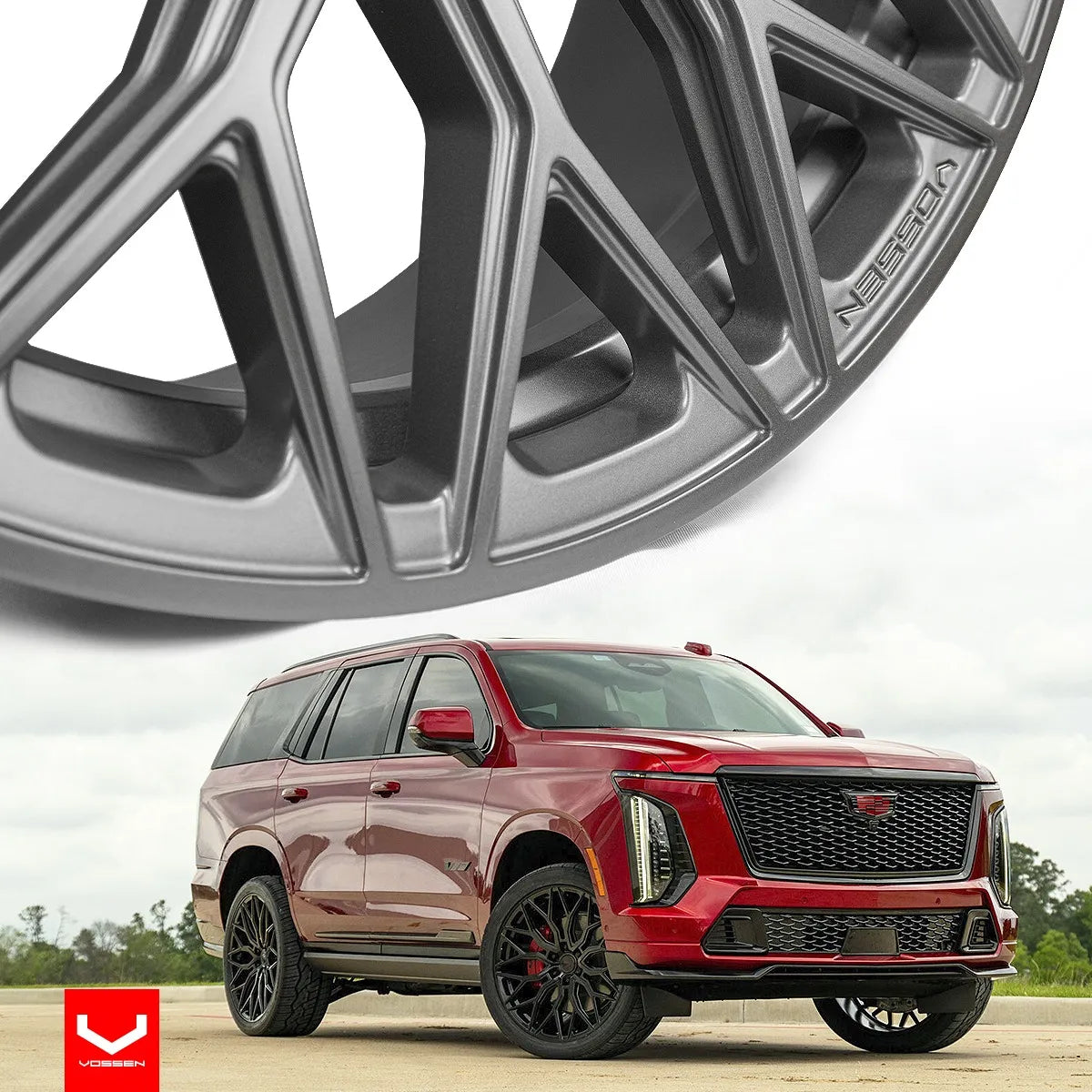 Rines Vossen 22x9.5-6x139.7 Matte Gunmetal Sierra 1500 07-21