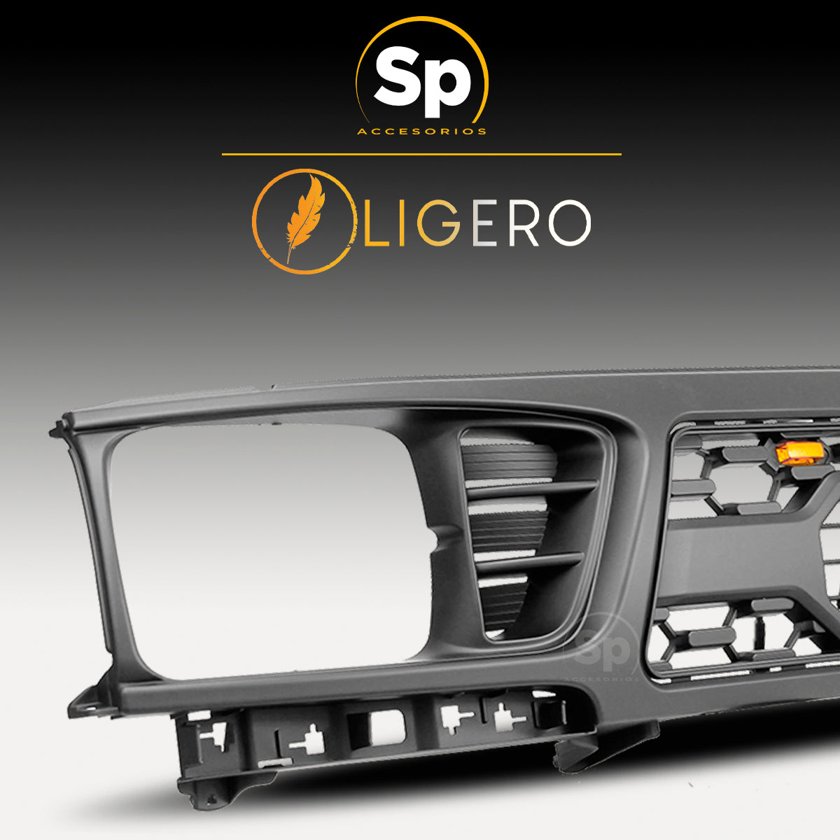 PARRILLA FRONTAL TIPO TRD CON LED PARA TOYOTA TACOMA 1995 - 1997