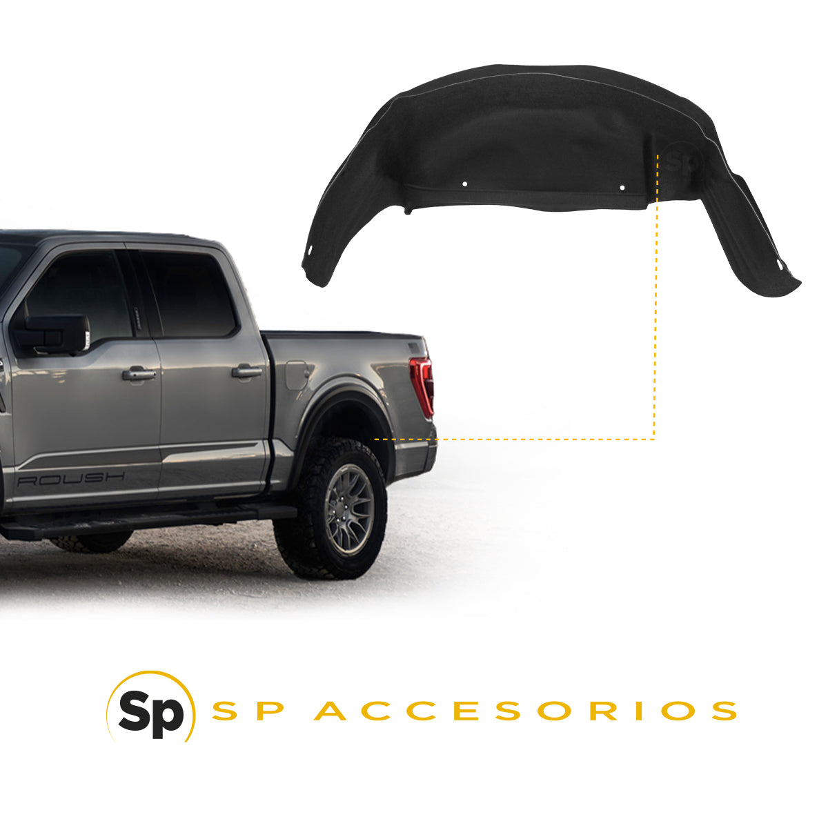 TOLVAS TRASERAS PLÁSTICAS OEM PARA FORD F150 LOBO 2021 - 2024