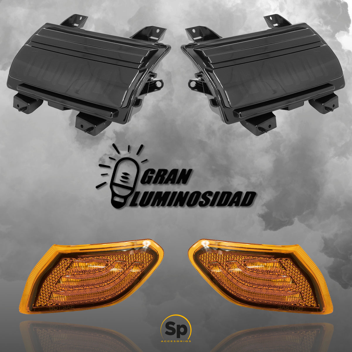 DIRECCIONALES DRL LED PARA JEEP WRANGLER JL Y GLADIADOR JT