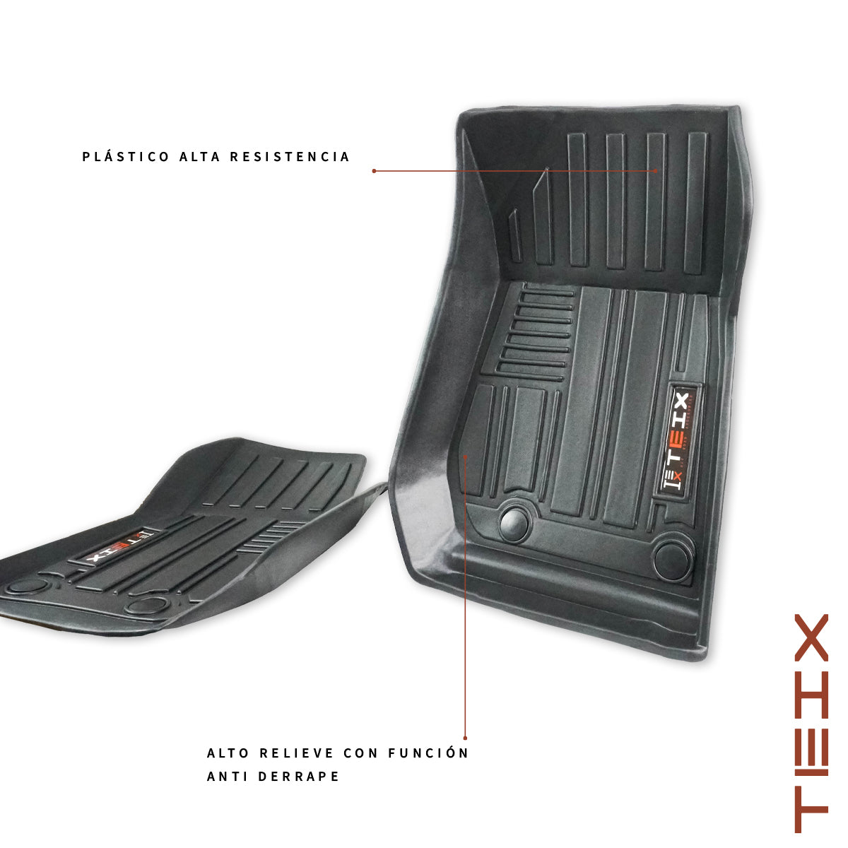 TAPETES USO RUDO DELANTEROS Y TRASEROS PARA JEEP WRANGLER JK 2 PUERTAS