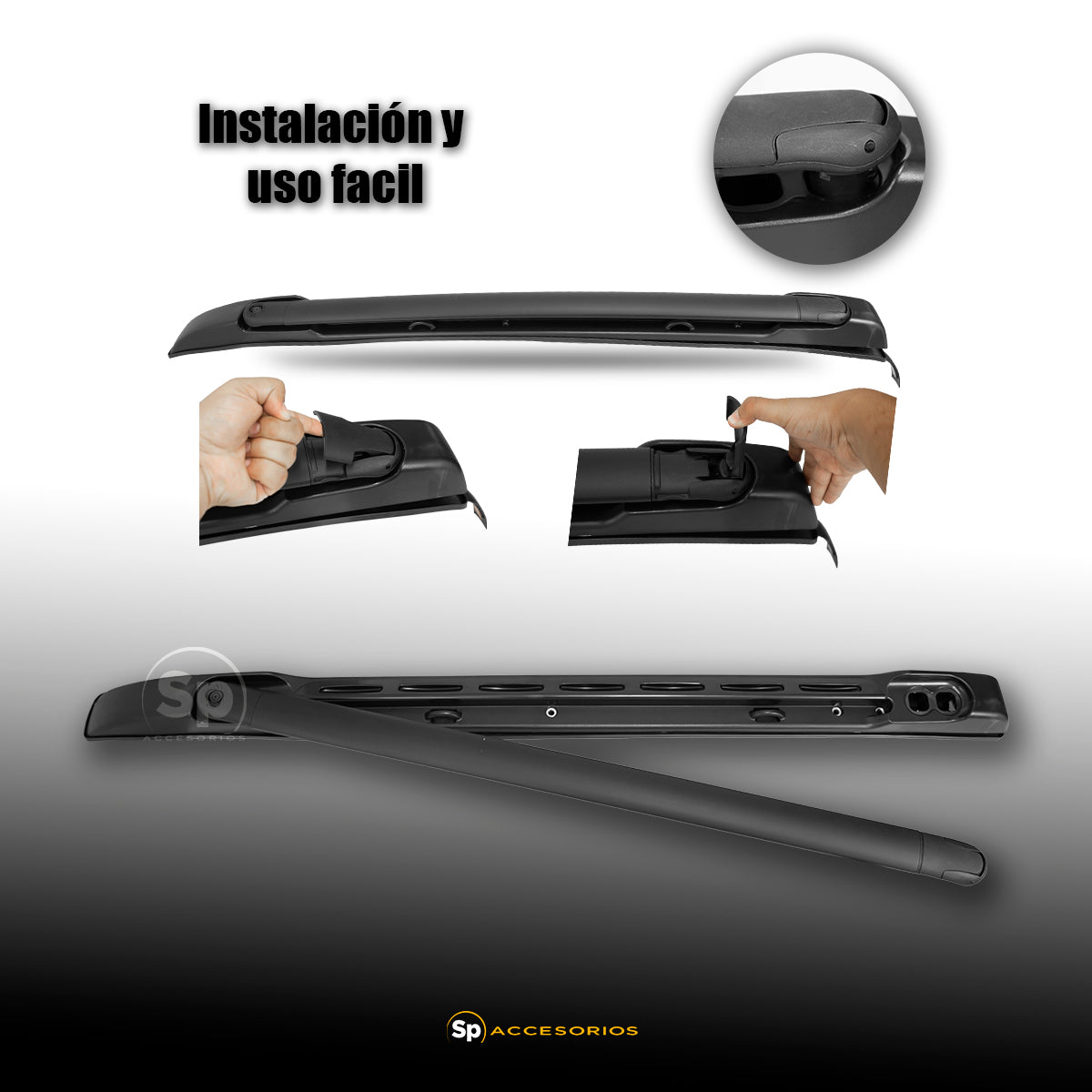 BARRAS LATERALES TRANSVERSALES PORTAEQUIPAJE PARA TOYOTA TACOMA 2006 A 2024