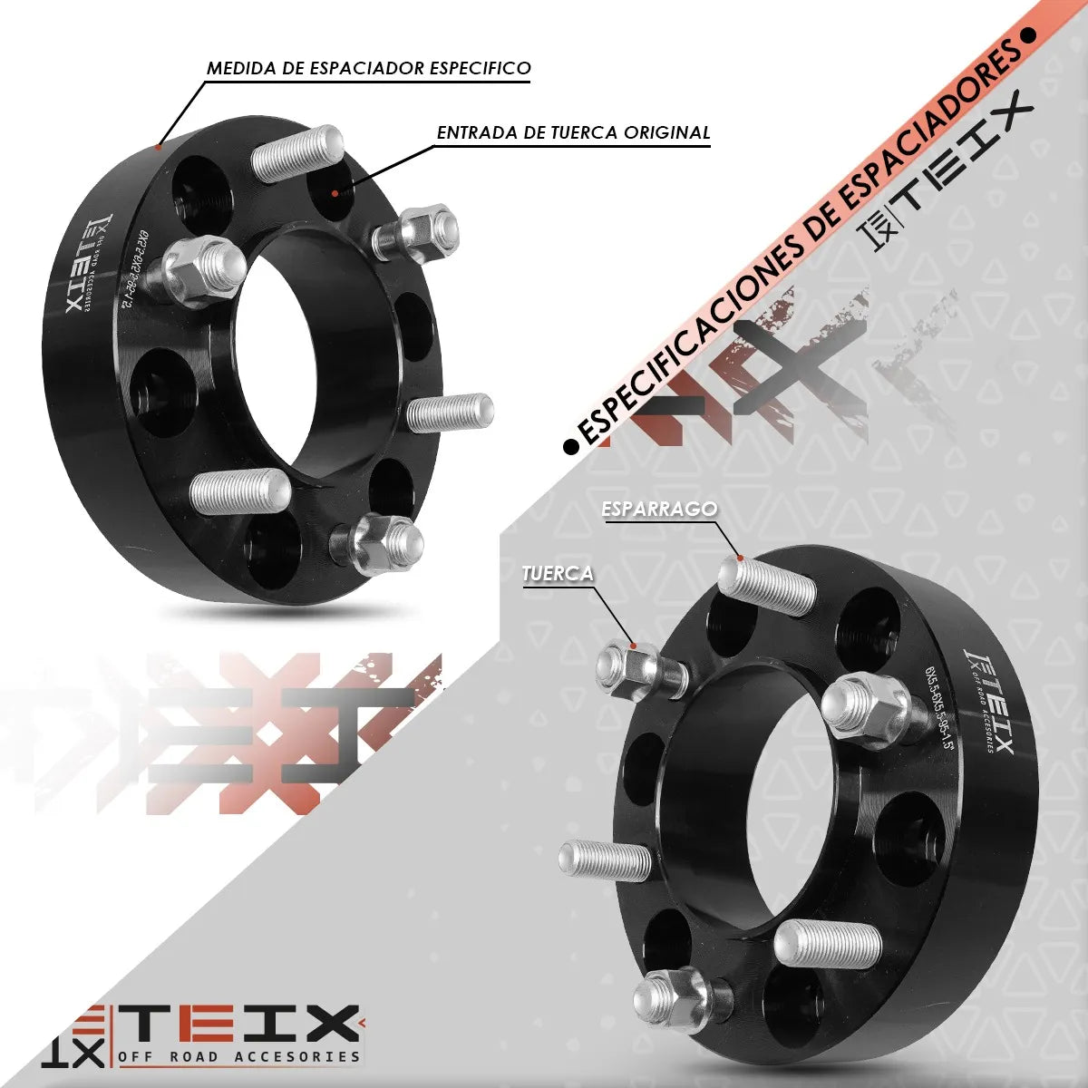 Kit Espaciadores Toyota Tundra 2025+ 6/139 1.5 Trd Off Road (CENTRO)