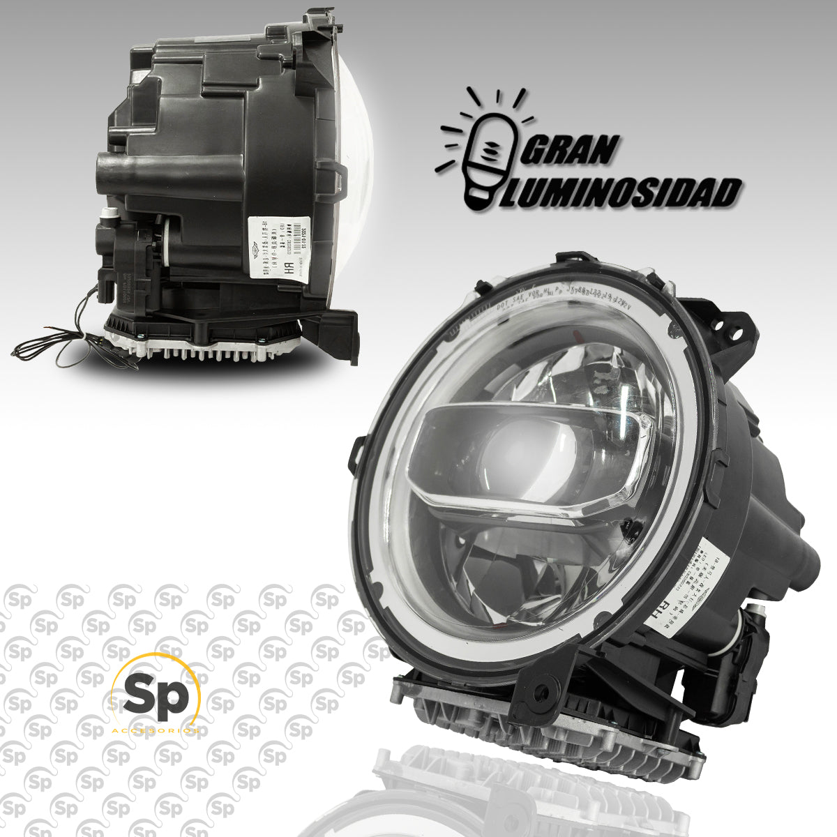 FAROS PRINCIPALES FULL LED OJOS DE ÁNGEL DRL PARA JEEP JL 2018 - 2024