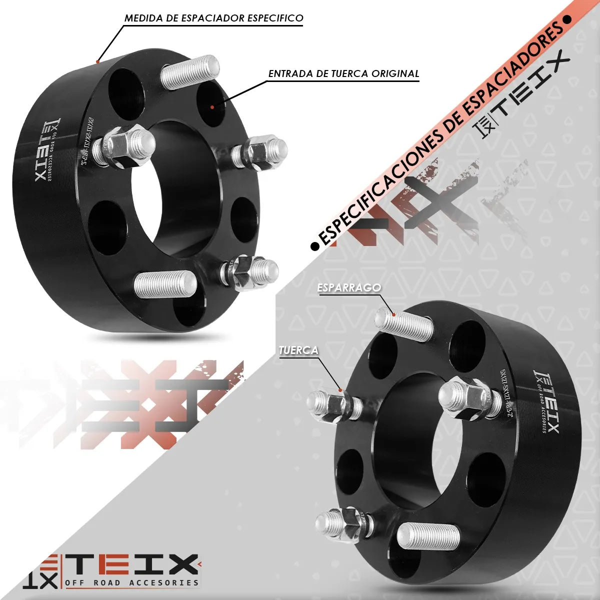 Kit Espaciadores Chevrolet C1500 1981-1999/ GMC SIERRA 1988-1998 C10 1981-1999 5bi 2 PuLG 5/127